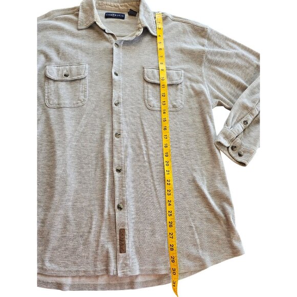 Chereskin Mens XL Gray Long Sleeve Button-Up Shirt - Picture 5 of 6
